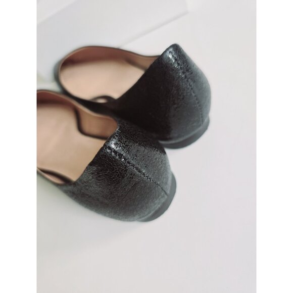 ALL BLACK Footwear Leather Slip On Pointed Toe Leather Ballet Flats Shoes 40 9.5 - Picture 8 of 14